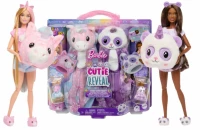 4. Mattel Lalka Barbie Cutie Rev Piżama Party Zestaw Prezentowy HRY15